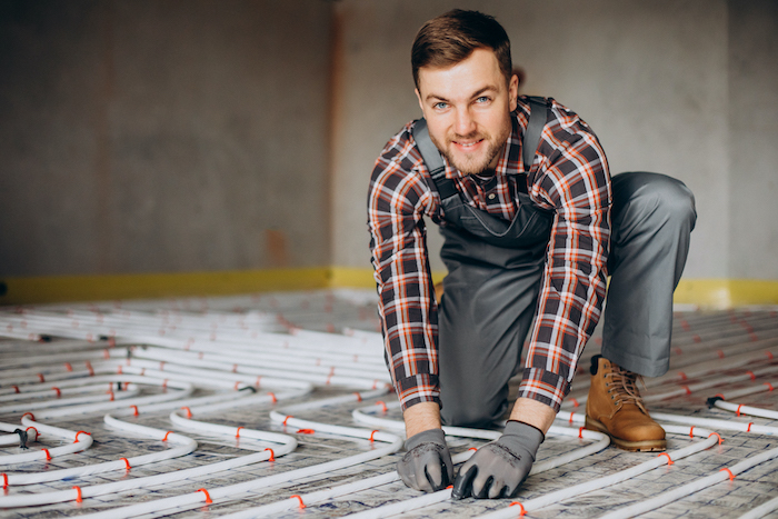 Installing underfloor heating