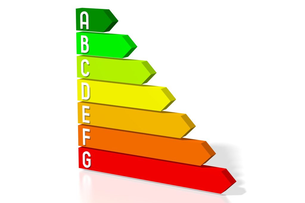 Example of a energy labelling scale